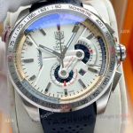 Tag Heuer Grand Carrera Calibre 36 Replica White Face Watch Rubber Strap